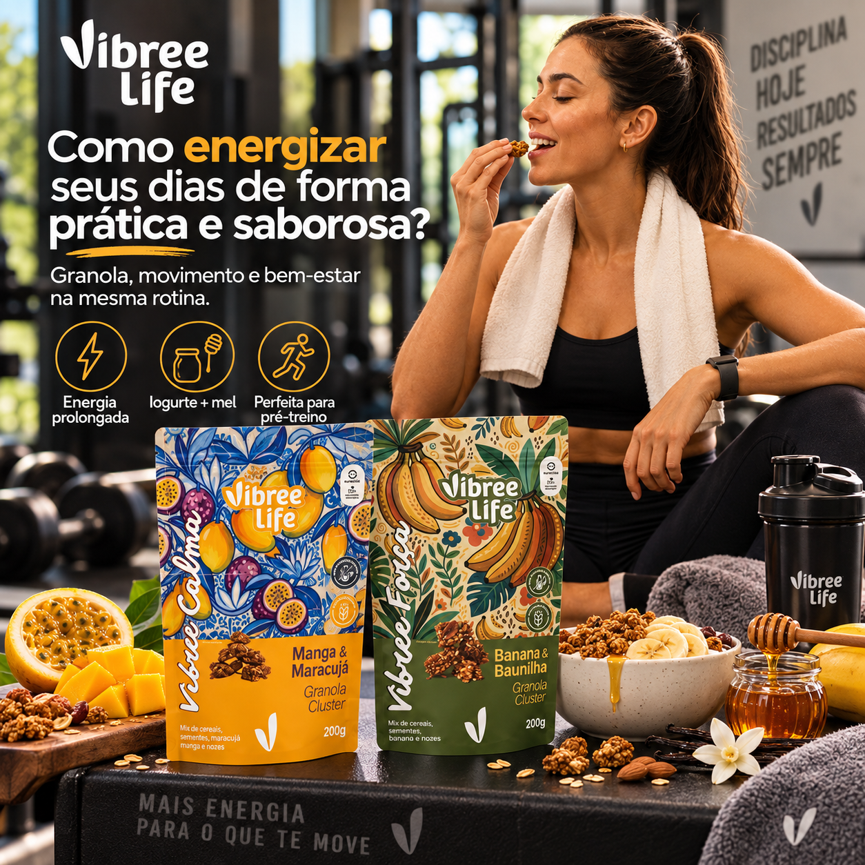 Antes ou depois do treino? Onde a granola encaixa