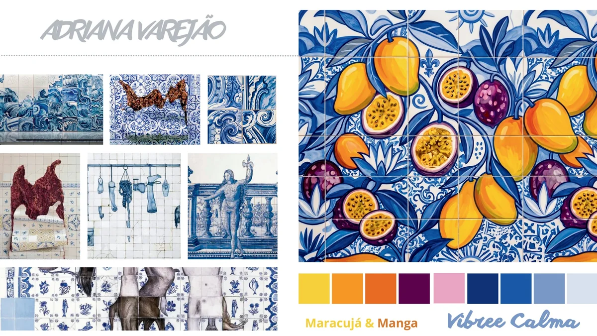 Referências visuais de Adriana Varejão para Vibree Calma
